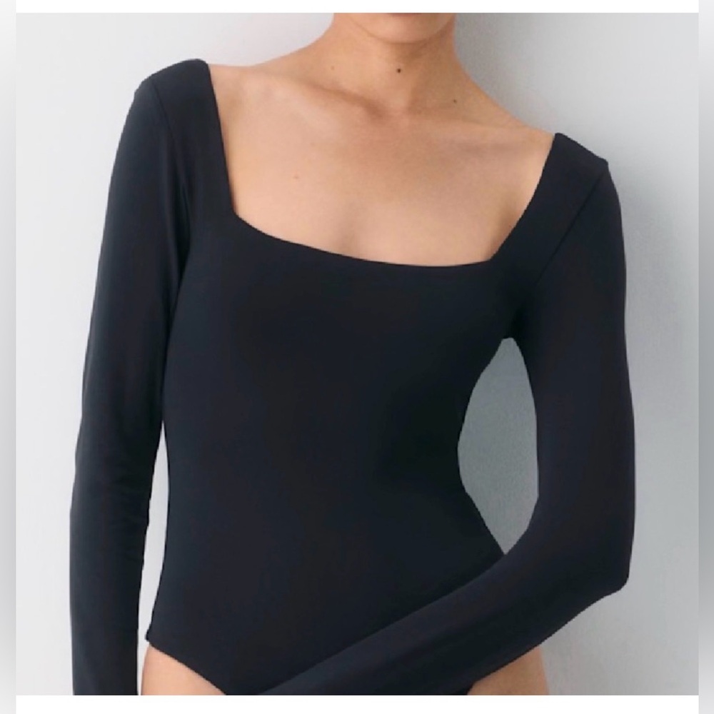 Wilfred Black Square Neck Bodysuit - Picture 2 of 7